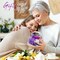 Gifts for Women Preserved Rose Forever Flower in Glass Dome Fresh Flowers for Delivery Prime Mothers Day Birthday Gifts for Mom Grandma Wife Daughter Sister Purple Roses